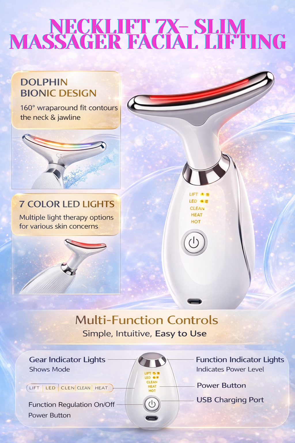 NeckLift 7X- Slim Facial Lifting Massager
